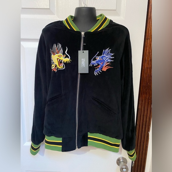 Straight To Hell- Top of the World jacket unisex tattoo old school bomber medium - Picture 6 of 11